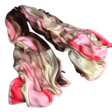 large size women fashion square twill silk scarf square large